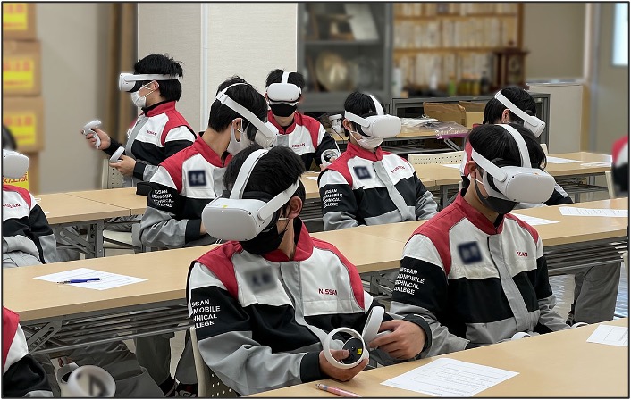 日産愛媛自動車大学校VR・メタバース授業実証実験