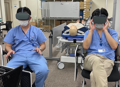 帝京大学医学部のVR研修1